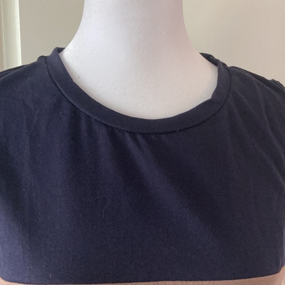 Emery Rose medium tank top blue tan color block sleeveless - Picture 6 of 10